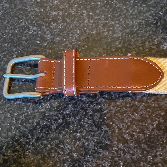 Peter Millar Brown and Tan Canvas/Leather Belt 
Size 36 - Picture 3 of 7